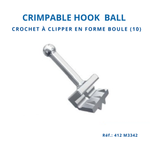 Crimp Ball Hook SS EASY CLIP (10)